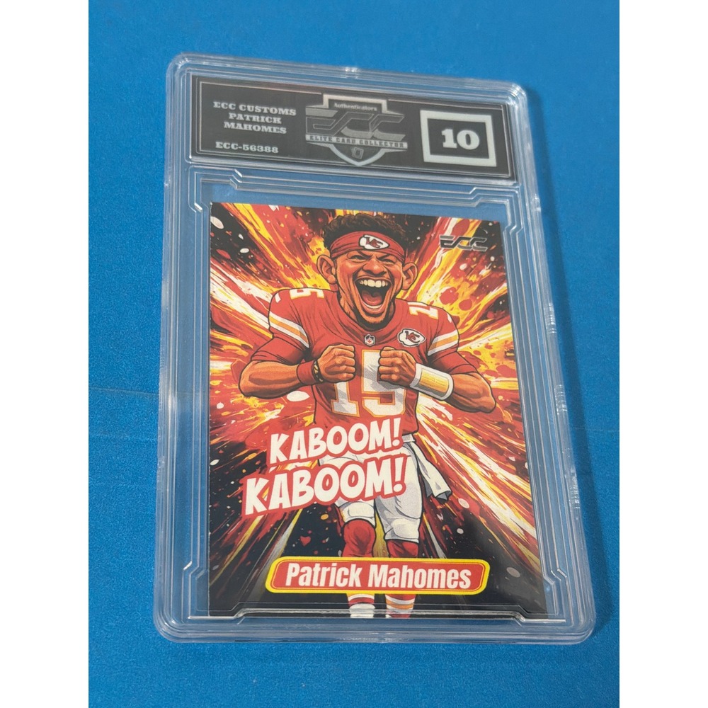 ECC Customs Patrick Mahomes Kaboom! Kaboom! Graded 10 Custom Card ECC-56388